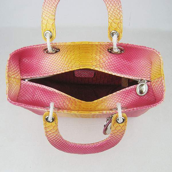 Christian Dior 1886 Snake Leather Shoulder Bag-Red